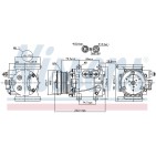 Compresseur De Clim Pour Jaguar S-Type X-Type Estate XR820839 XR82897 XR853767