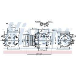 Compresseur De Clim Pour Jaguar S-Type X-Type Estate XR820839 XR82897 XR853767
