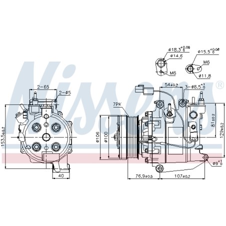 Compresseur De Clim Pour Honda Civic VIII FR-V 38800RNCZ020M2 38810RNA004