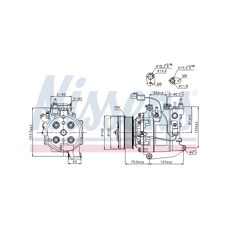 Compresseur De Clim Pour Honda Civic VIII FR-V 38800RNCZ020M2 38810RNA004
