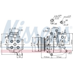 Compresseur De Clim Pour Honda Civic VIII CR-V III FR-V 38800RNAA010M2