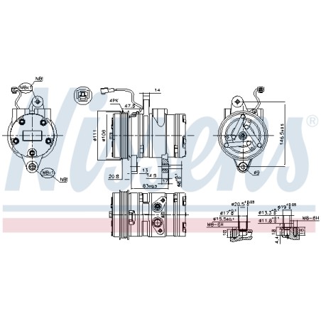 Compresseur De Clim Pour Chevrolet Matiz Spark Daewoo Matiz -