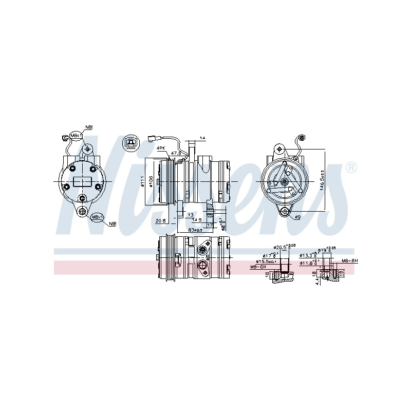 Compresseur De Clim Pour Chevrolet Matiz Spark Daewoo Matiz -