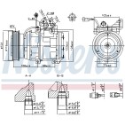 Compresseur De Clim Pour Hyundai Coupé Elantra Tucson Kia Carens I III Picanto