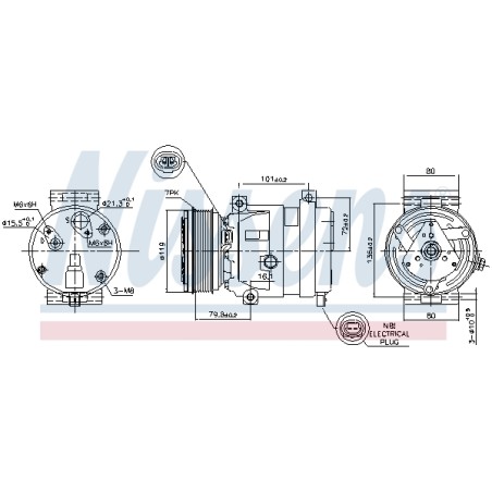 Compresseur De Clim Pour Renault Grand Scénic II Laguna Megane VELSatis 1140078