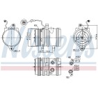 Compresseur De Clim Pour Chevrolet Aveo/Kalos Daewoo Kalos 96473634 96539394
