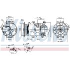 Compresseur De Clim Pour Toyota Avensis Corolla 8831005100 8831005101 8831005110