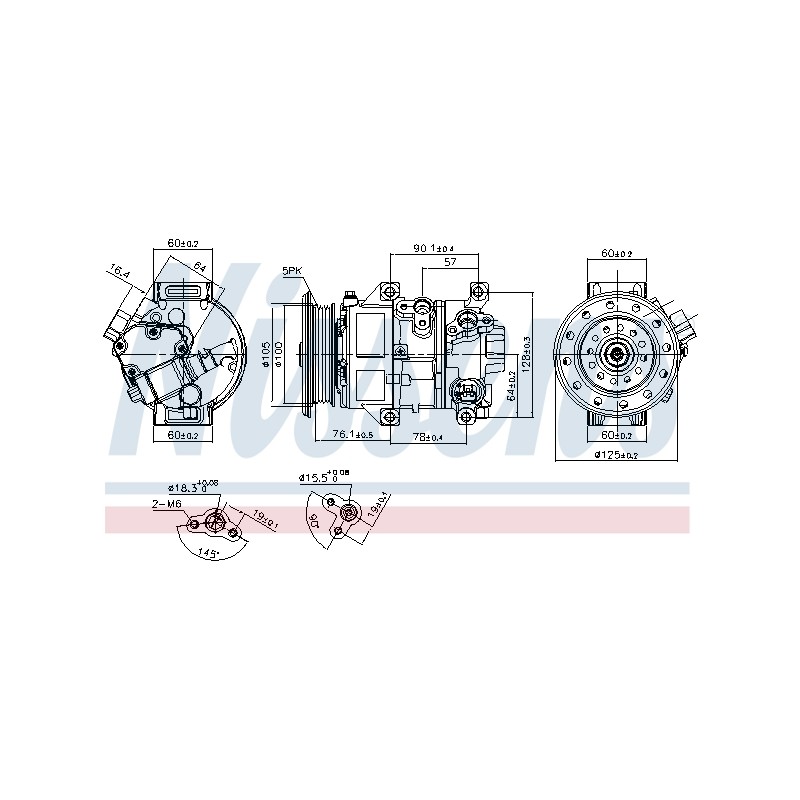 Compresseur De Clim Pour Toyota Avensis Corolla 8831005100 8831005101 8831005110