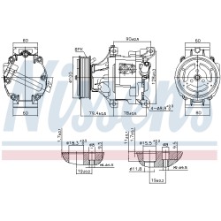 Compresseur De Clim Pour Fiat Chrysler Lancia Musa 71797095 51746931 K46819144