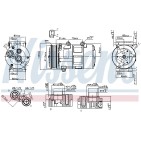 Compresseur De Clim Pour Ford Galaxy Mondeo IV S-Max Volvo S80 II V70 III