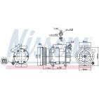 Compresseur De Clim Pour Renault Nissan MERCEDES Citan 2763000QAP 4158300100