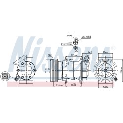 Compresseur De Clim Pour Renault Nissan MERCEDES Citan 2763000QAP 4158300100