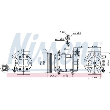 Compresseur De Clim Pour Renault Nissan MERCEDES Citan 2763000QAP 4158300100
