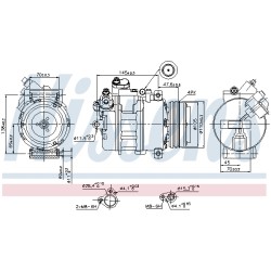 Compresseur De Clim Pour BMW X5 64526918000