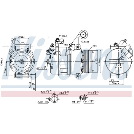 Compresseur De Clim Pour BMW X5 64526918000