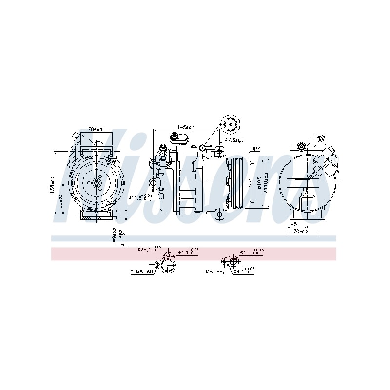 Compresseur De Clim Pour BMW X5 64526918000