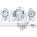 Compresseur De Clim Pour Peugeot Fiat Citroën 1607139480 1607139780 1626275080