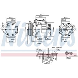 Compresseur De Clim Pour Peugeot Fiat Citroën 1607139480 1607139780 1626275080