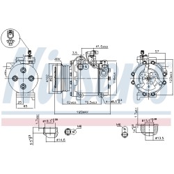 Compresseur De Clim Pour Fiat Sedici Suzuki Swift III SX4