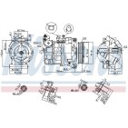 Compresseur De Clim Pour Ford Mondeo IV S-Max Volvo S80 II V70 III XC60 I Van