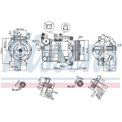 Compresseur De Clim Pour Ford Mondeo IV S-Max Volvo S80 II V70 III XC60 I Van