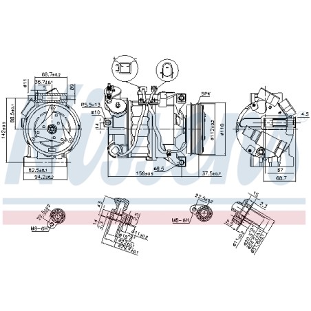 Compresseur De Clim Pour Ford Mondeo IV S-Max Volvo S80 II V70 III XC60 I Van