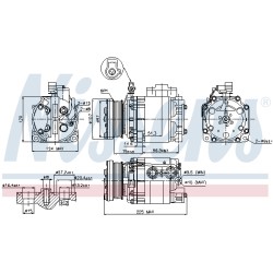 Compresseur De Clim Pour Ford Tourneo Transit 6T1619D629BC
