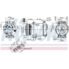 Compresseur De Clim Pour Renault Espace IV 01139509 01140564 7711135104