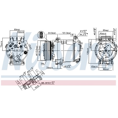 Compresseur De Clim Pour Renault Espace IV 01139509 01140564 7711135104