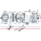 Compresseur De Clim Pour Renault Clio III Kangoo Modus Twingo II Wind Nissan