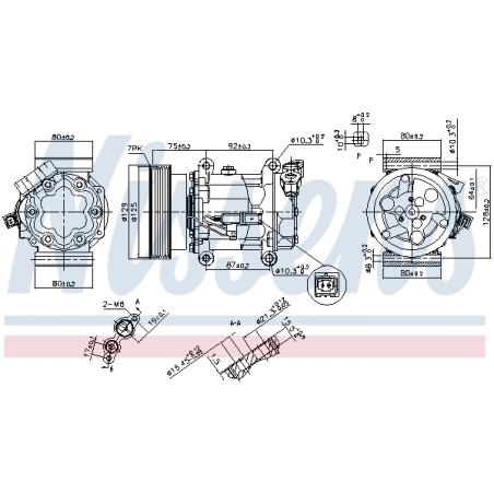 Compresseur De Clim Pour Renault Clio III Kangoo Modus Twingo II Wind Nissan