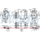 Compresseur De Clim Pour Ford Focus II Kuga I Volvo C30 C70 II S40 V50