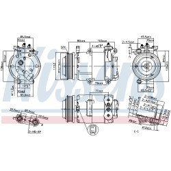 Compresseur De Clim Pour Ford Focus II Kuga I Volvo C30 C70 II S40 V50