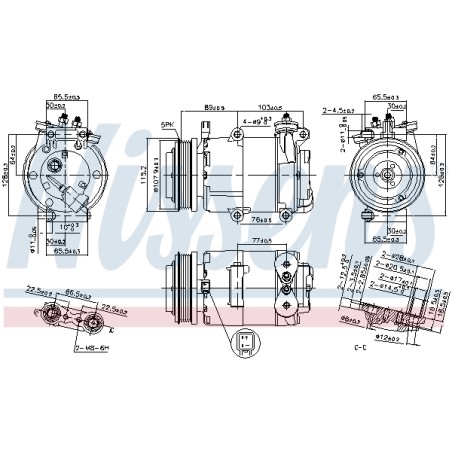 Compresseur De Clim Pour Ford Focus II Kuga I Volvo C30 C70 II S40 V50