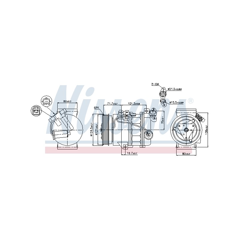 Compresseur De Clim Pour Renault Laguna III 8200720417 8200898810