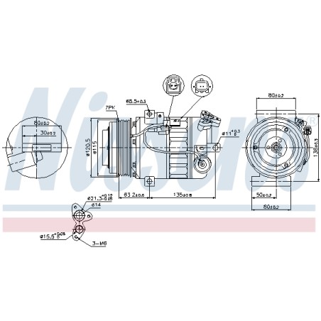 Compresseur De Clim Pour Renault Laguna III Nissan X-Trail Van