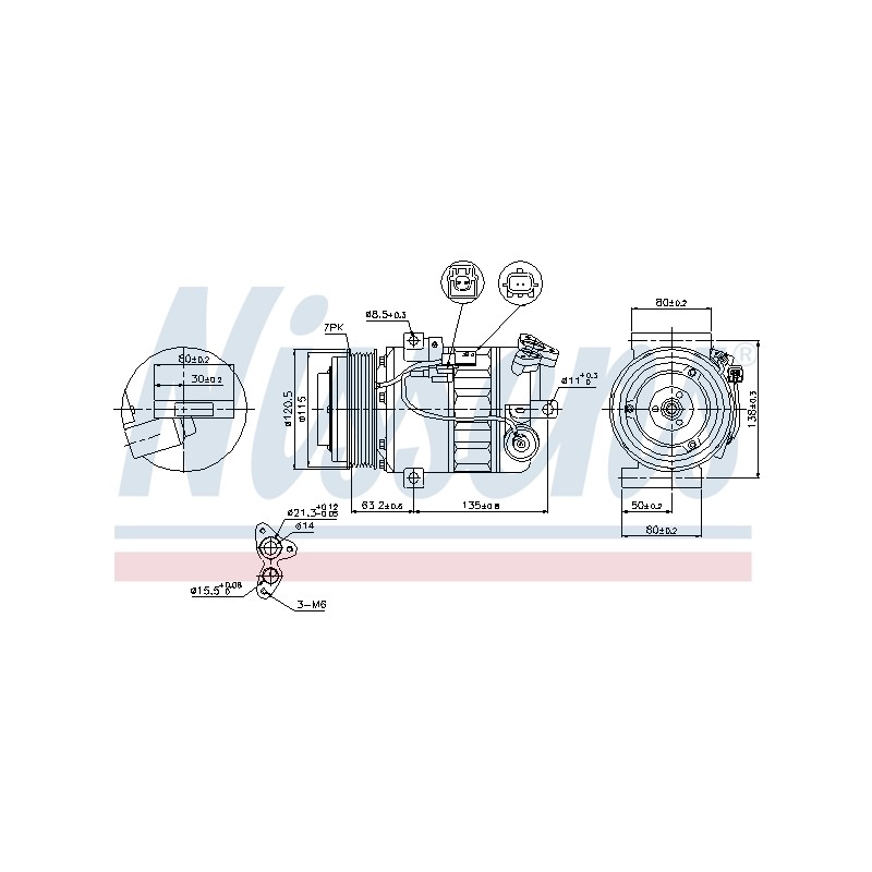 Compresseur De Clim Pour Renault Laguna III Nissan X-Trail Van