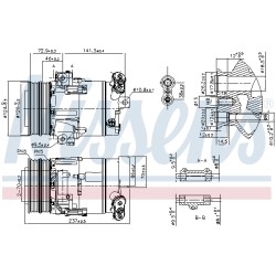Compresseur De Clim Pour Alfa Romeo 159 Brera Spider