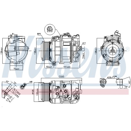 Compresseur De Clim Pour MERCEDES Classe G GL M R S