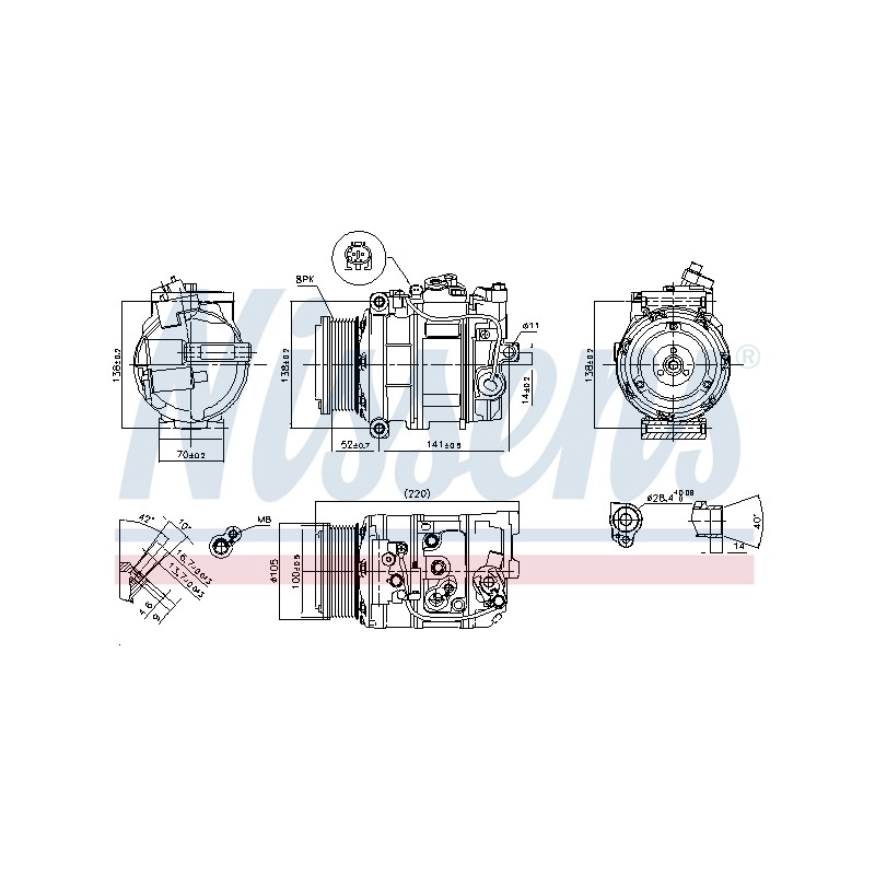 Compresseur De Clim Pour MERCEDES Classe G GL M R S