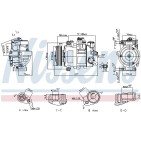Compresseur De Clim Pour Audi A4 A5 A6 Q5 4F0260805AR 8E0260805BQ 8E0260805BR