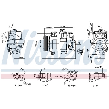 Compresseur De Clim Pour Audi A4 A5 A6 Q5 4F0260805AR 8E0260805BQ 8E0260805BR