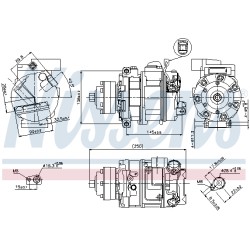 Compresseur De Clim Pour VW Audi Lamborghini 4F0260805AD 4F0260805AH 4F0260805AK