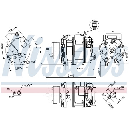 Compresseur De Clim Pour VW Audi Lamborghini 4F0260805AD 4F0260805AH 4F0260805AK