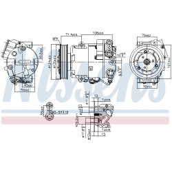 Compresseur De Clim Pour Opel Chevrolet Vauxhall 13250608 13271268 13346489