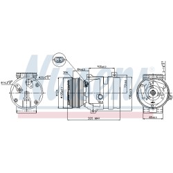 Compresseur De Clim Pour Renault Opel Nissan Vauxhall 4417713 4422137 4418575