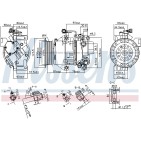 Compresseur De Clim Pour Toyota Auris Corolla Urban Cruiser Yaris Daihatsu