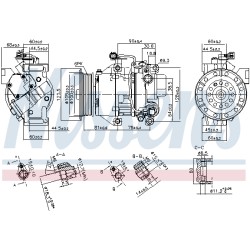 Compresseur De Clim Pour Toyota Auris Corolla Urban Cruiser Yaris Daihatsu