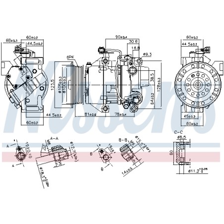 Compresseur De Clim Pour Toyota Auris Corolla Urban Cruiser Yaris Daihatsu