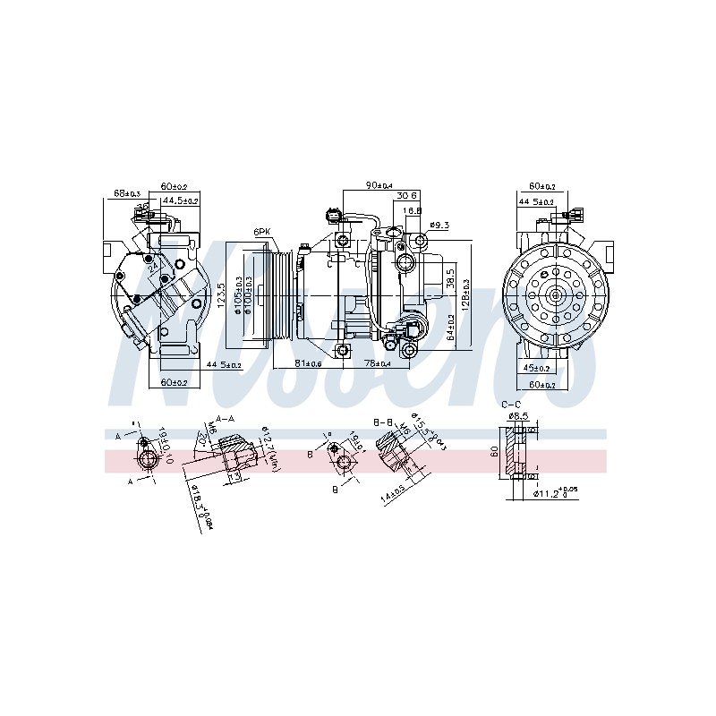 Compresseur De Clim Pour Toyota Auris Corolla Urban Cruiser Yaris Daihatsu